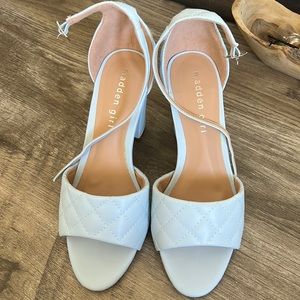 Blend-Q Quilted Two-Piece Block-Heel Sandals